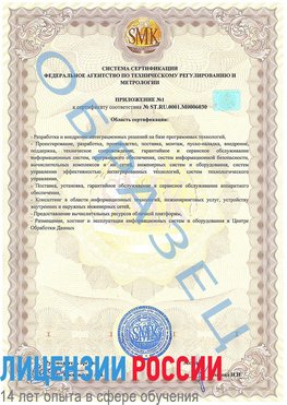 Образец сертификата соответствия (приложение) Баргузин Сертификат ISO 27001